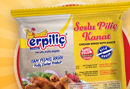 Soslu Piliç Kanat qadog'i, 1 kg — sousli tovuq qanotchalari